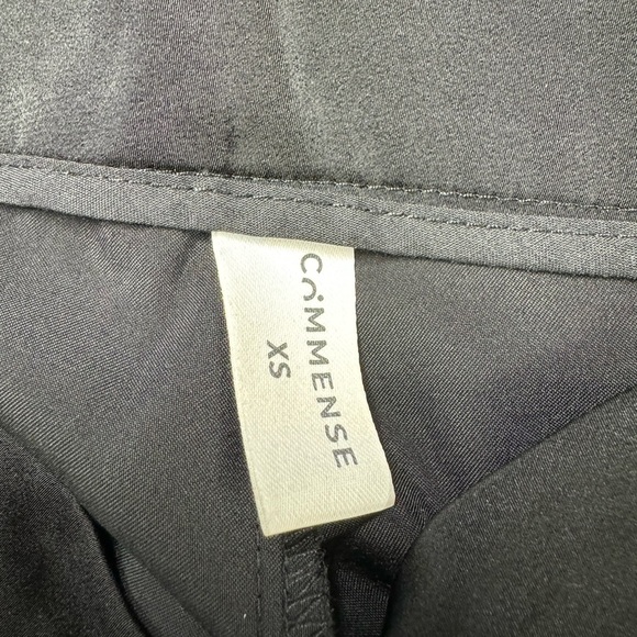 **sale**COMMENSE Oversized Satin Wide Leg Dress Pants Black XS - Picture 9 of 10